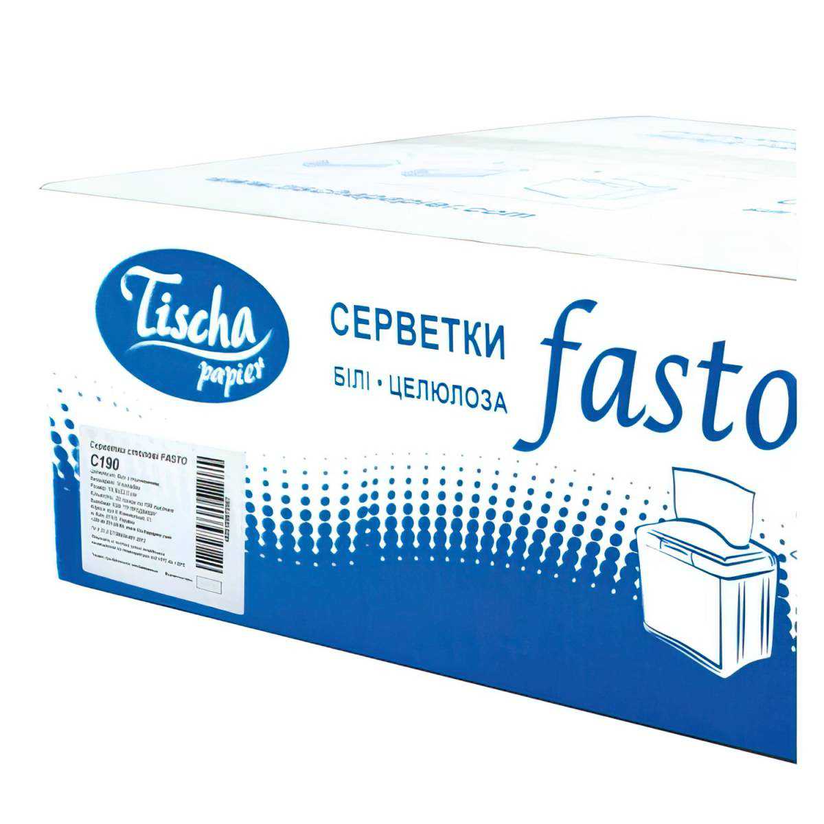 Серветки столові FASTO 20 пачок (C190) C190 Tischa Papier