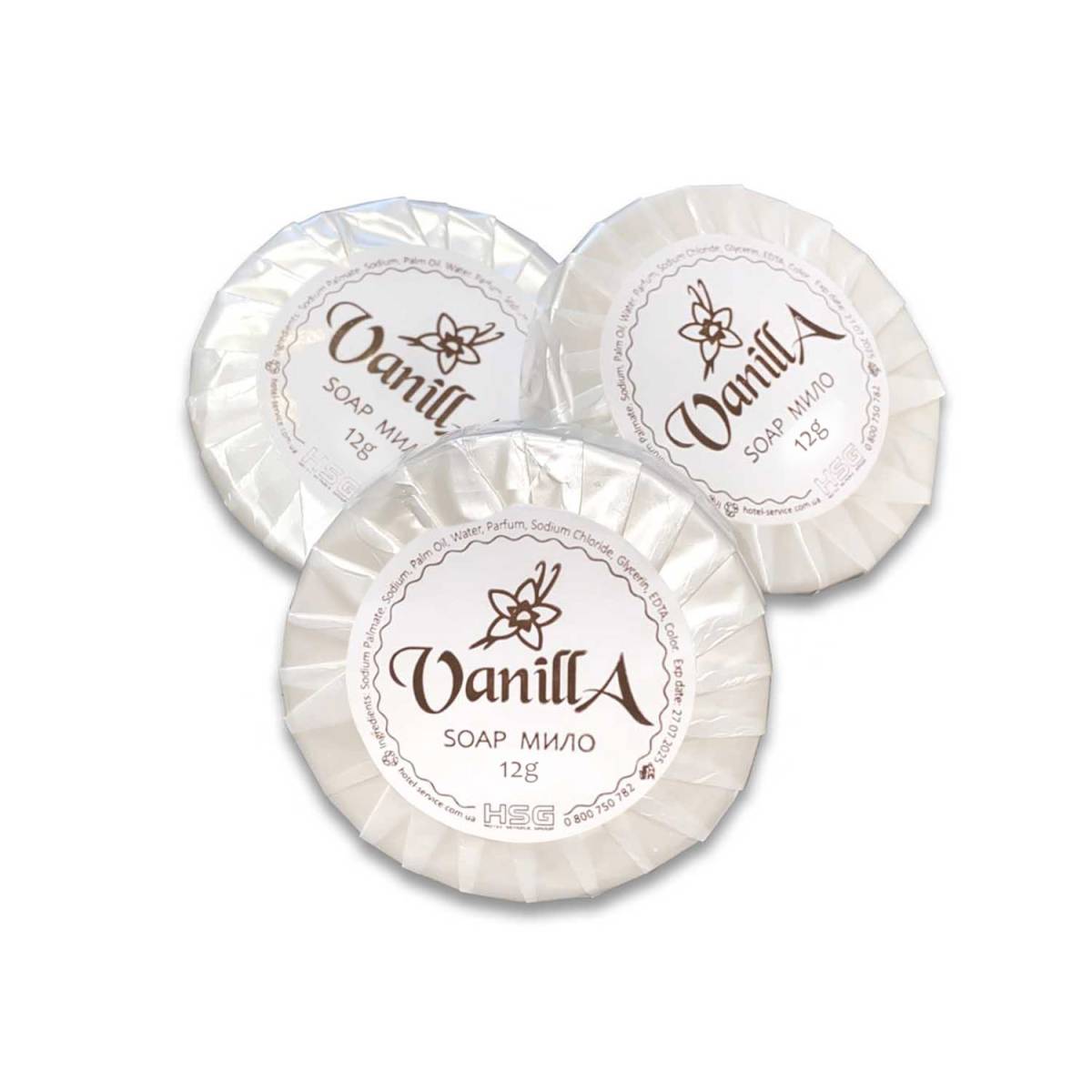Мило готельне 12 гр "Vanilla" 100 шт. SO12-V HSG