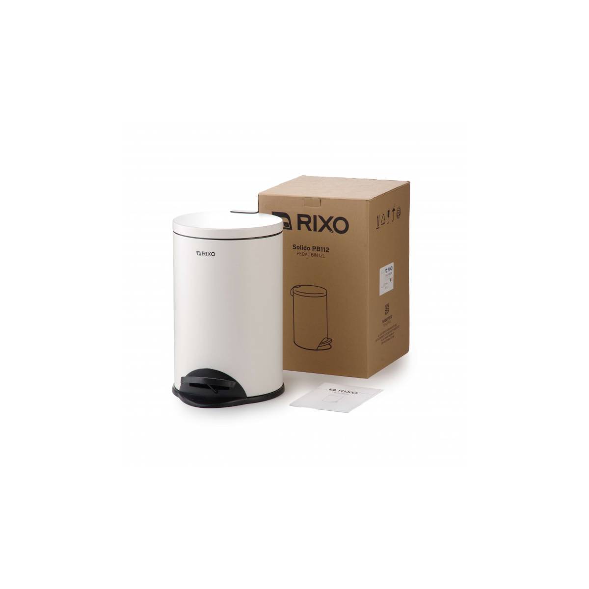 Корзина для мусора с педалью Rixo Solido PB112W PB112W Rixo