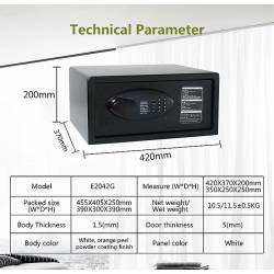 Сейф мебельный электронный E2042G, формат Laptop, сейф для отелей E2042G HSG 2