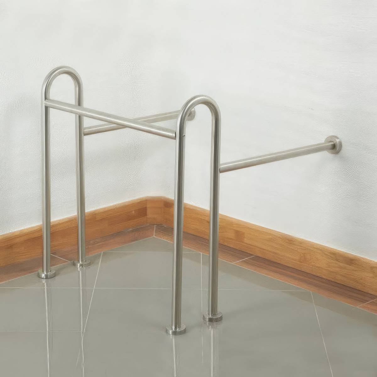 Поручень опорный под раковину Ø32, для людей с ограниченными возможностями 146300 Noksi