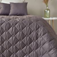 Покривало двостороннє з лого клієнта, Стиль Cube шоколад/беж 8-3xxxxx Logo HSG