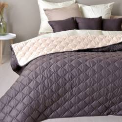 Покривало двостороннє з лого клієнта, Стиль Cube шоколад/беж 8-3xxxxx Logo HSG 2