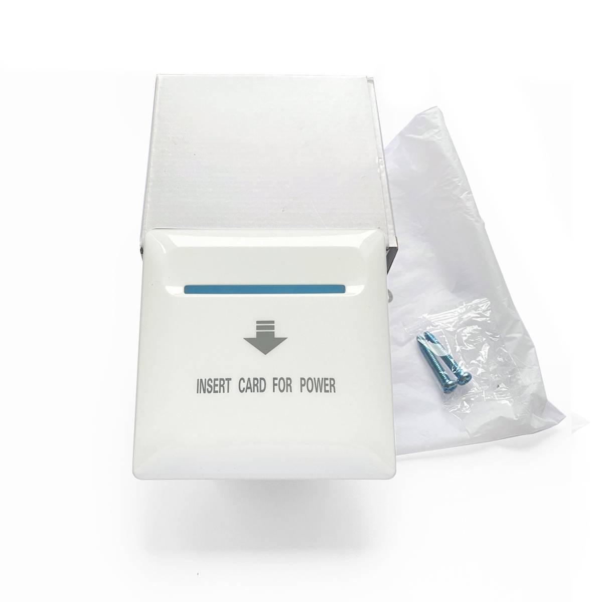 Енергозберігаюча кишеня Temiс для готелю, колір білий XP-C1-40A W HSG