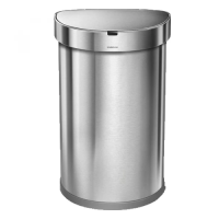 Урна напівкругла сенсорна 45л FPP з кишенею для мішків (ST 2009) ST2009 Simplehuman