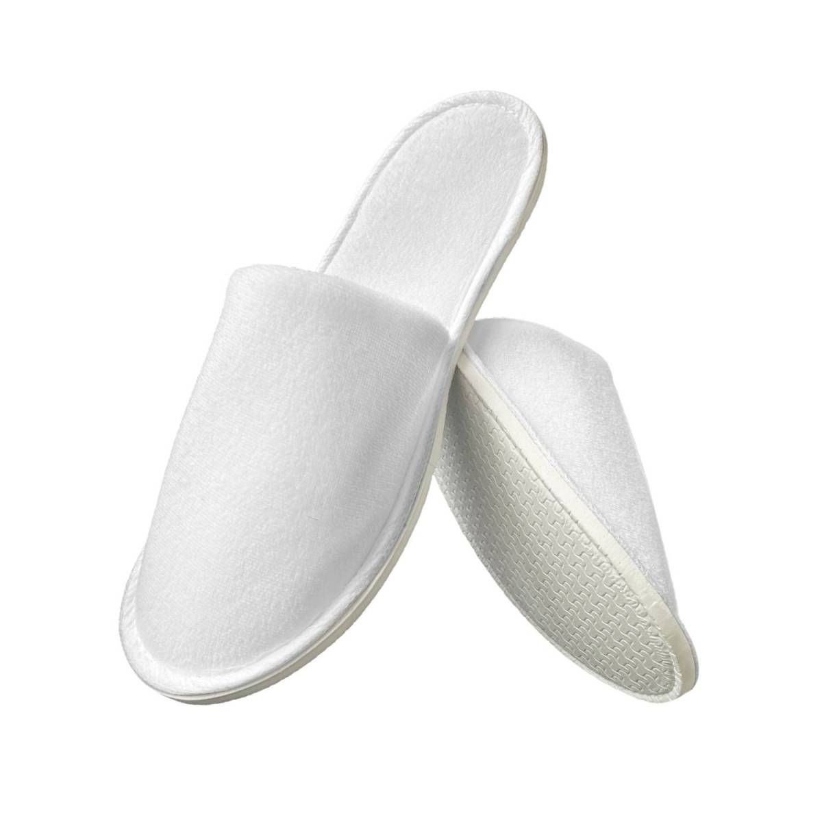 Тапочки велюрові закриті для готелів, підошва EVA 5 мм V2E5 HSG