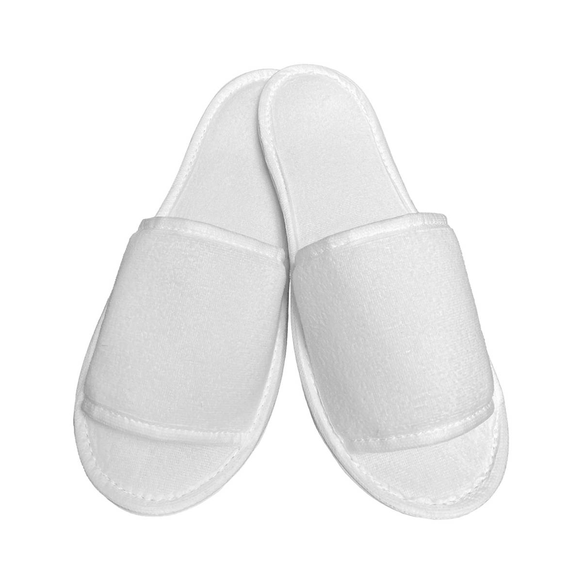 Тапочки велюровые открытые для гостиниц, подошва EVA 4 мм V1E4 HSG