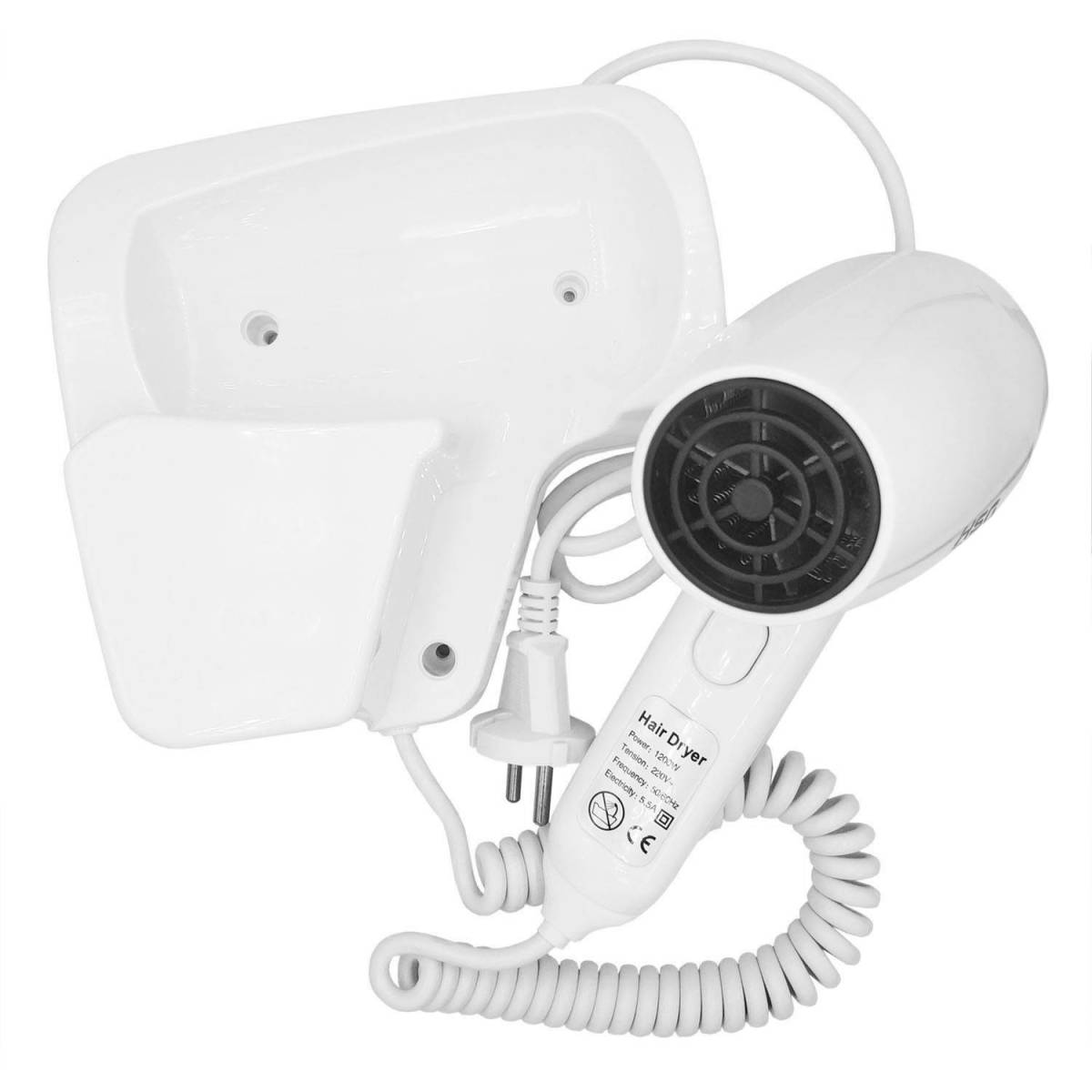 Фен настенный для гостиниц HSG 1200 Вт D01B HSG