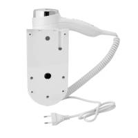 Фен настенный HSG D07 White с розеткой 1200 Вт, для гостиниц D07 White HSG