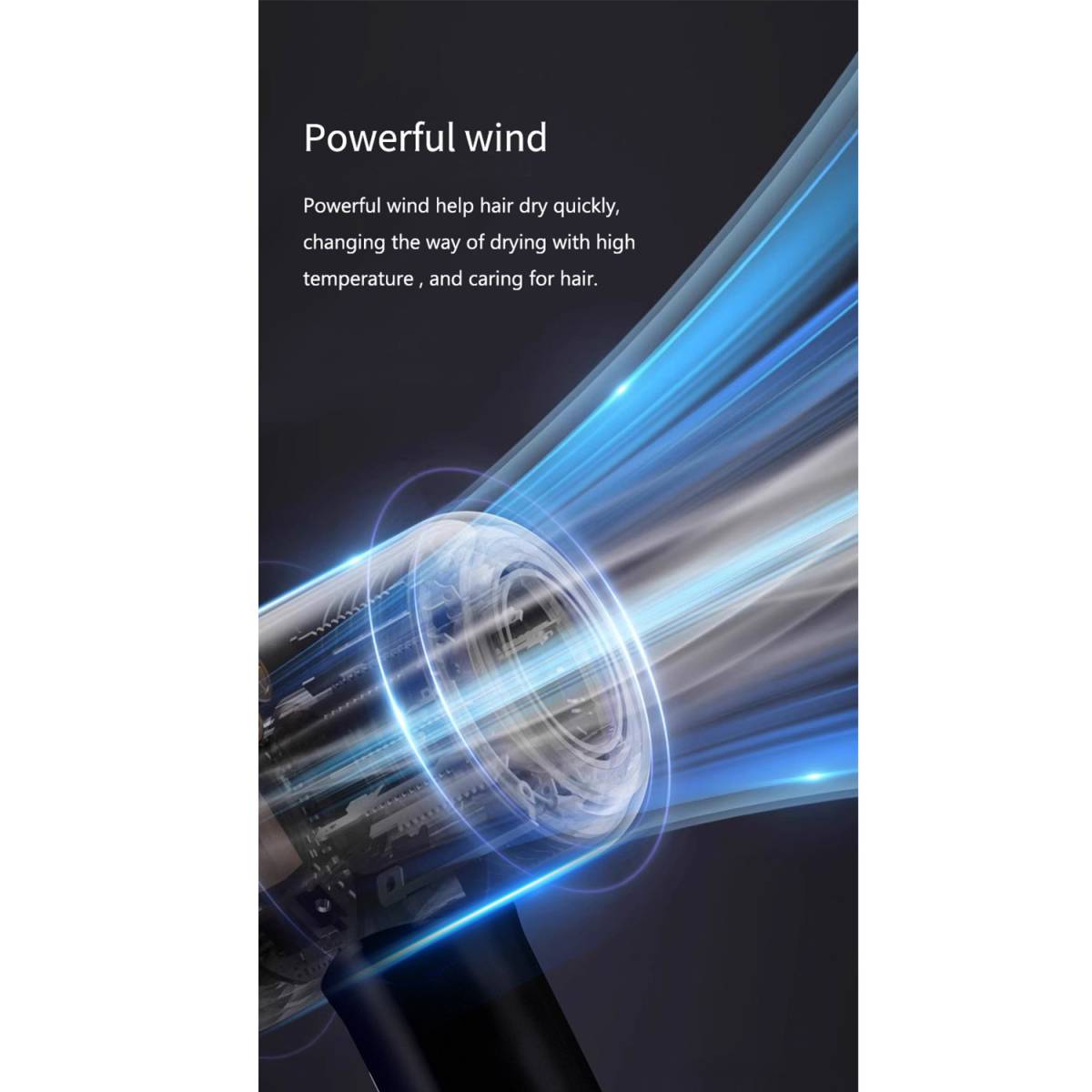 Фен настінний HSG F17 1600W, для готелів F17 Black HSG