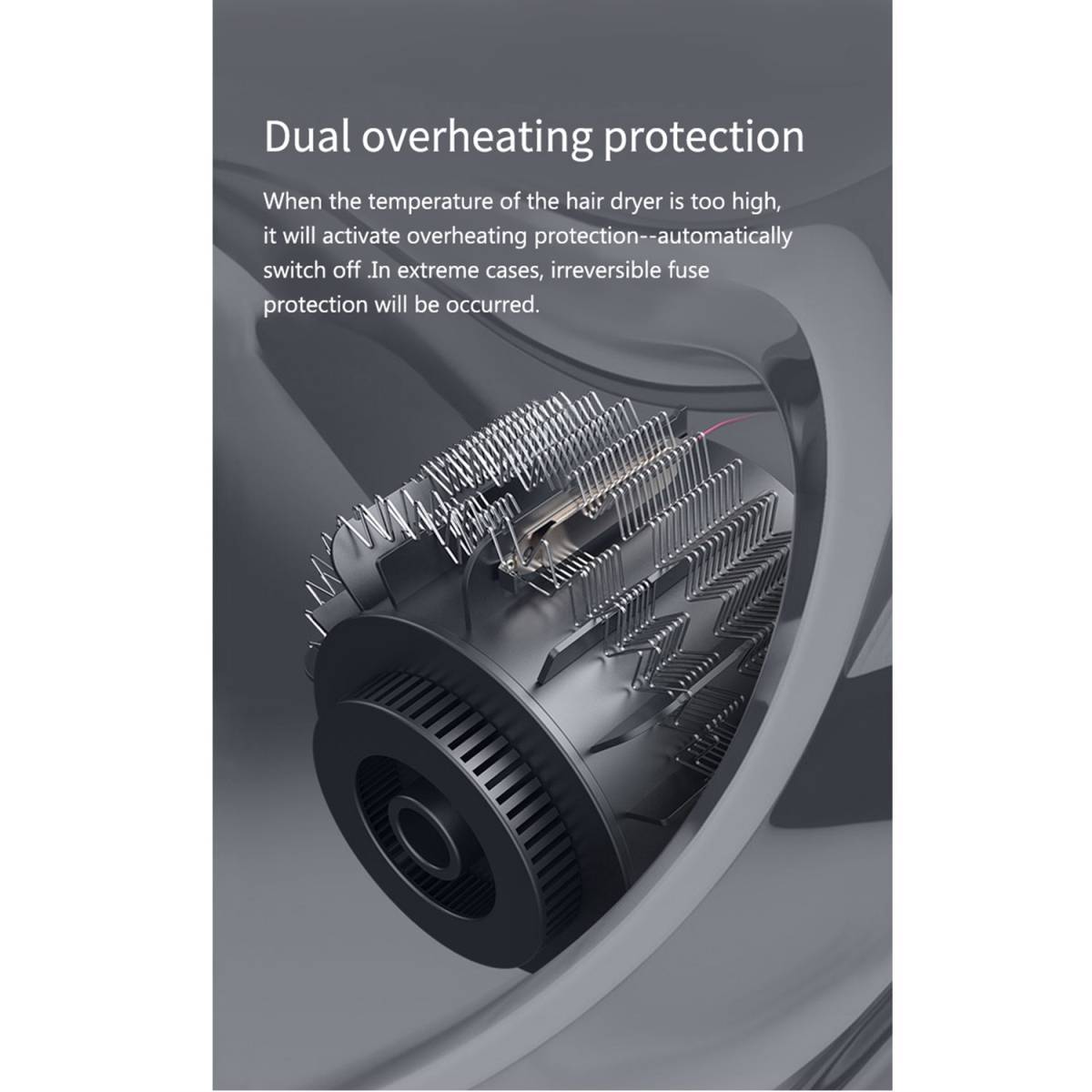 Фен настенный HSG F17 1600W, для гостиниц F17 Black HSG