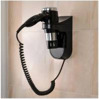 Фен настенный HSG D07-2 Black 1600 Вт, фен для гостиниц D07-2 Black HSG Фен настенный HSG D07-2 Black 1600 Вт, фен для гостиниц D07-2 Black HSG