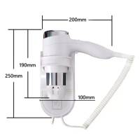 Фен настенный HSG D07-2 White 1600 Вт для гостиниц D07-2 White HSG Фен настенный HSG D07-2 White 1600 Вт для гостиниц D07-2 White HSG