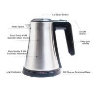 Чайник електричний H1208 STEEL матовий 0,8L H1208 Silver HSG Чайник електричний H1208 STEEL матовий 0,8L H1208 Silver HSG