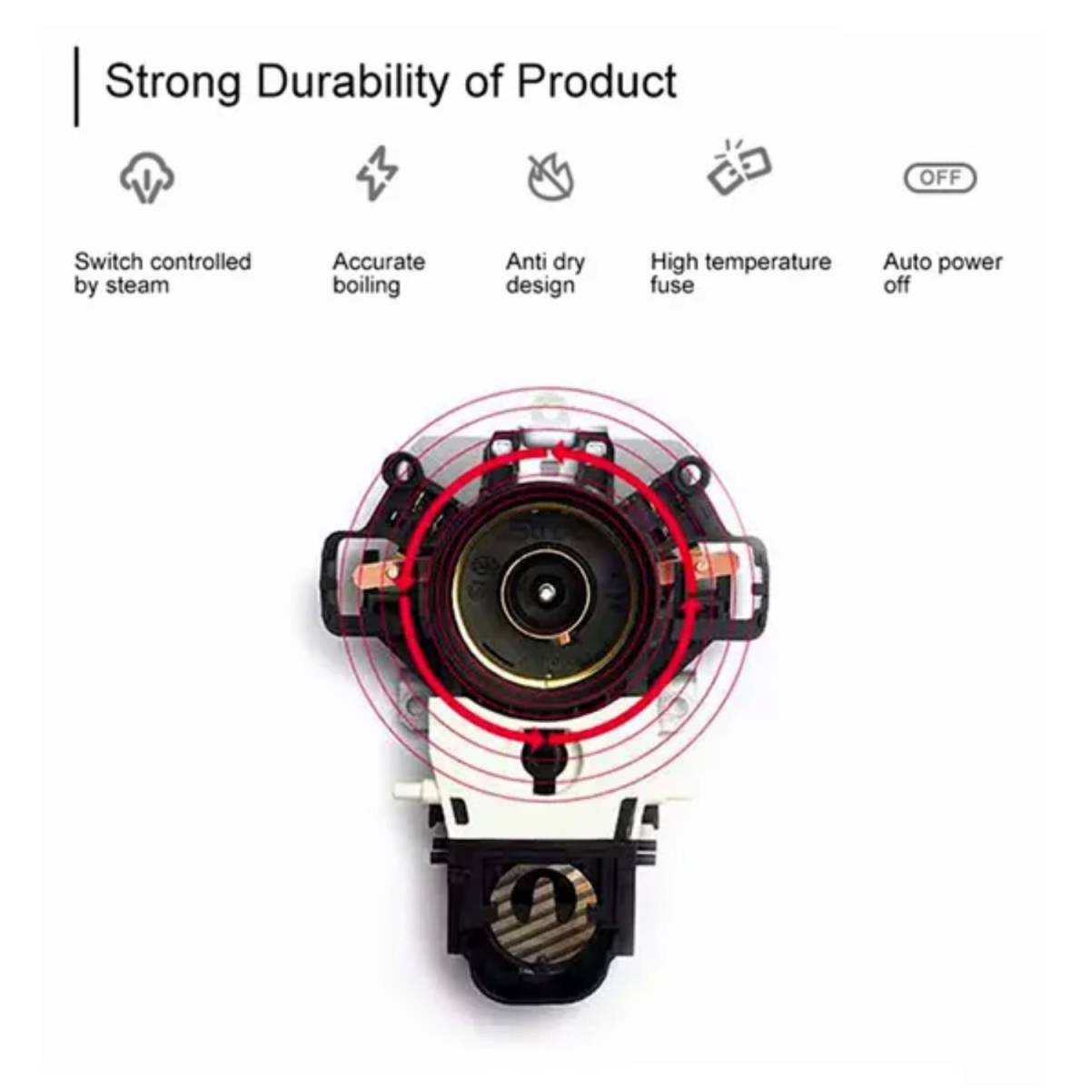 Чайник електрический H1208 STEEL матовый 0,8L H1208 Silver HSG