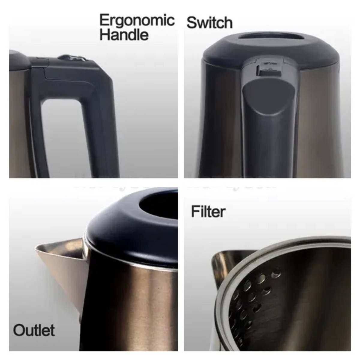 Чайник електрический H1208 GUN 0,8L H1208 Gun HSG