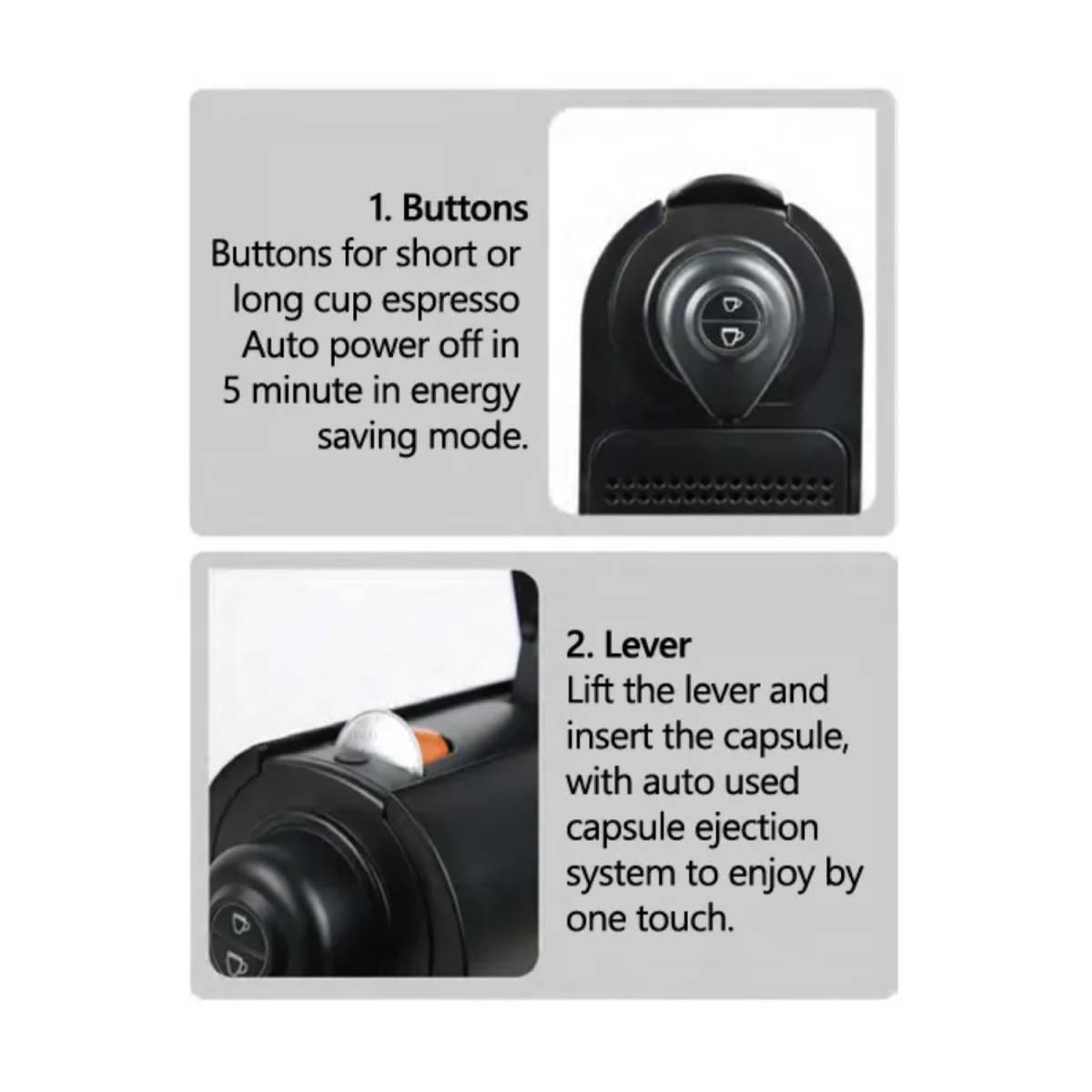 Капсульна кавоварка HS-201B для готелів HS-201B HSG