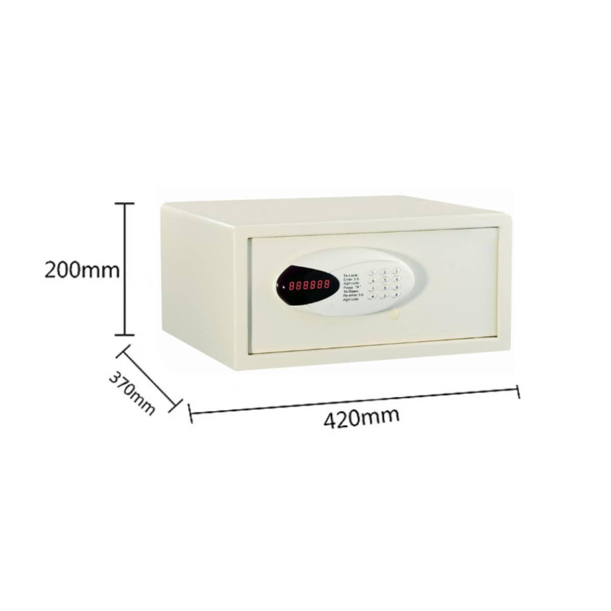 Сейф электронный E2042G IVORY, мебельный формат Laptop E2042G-I HSG