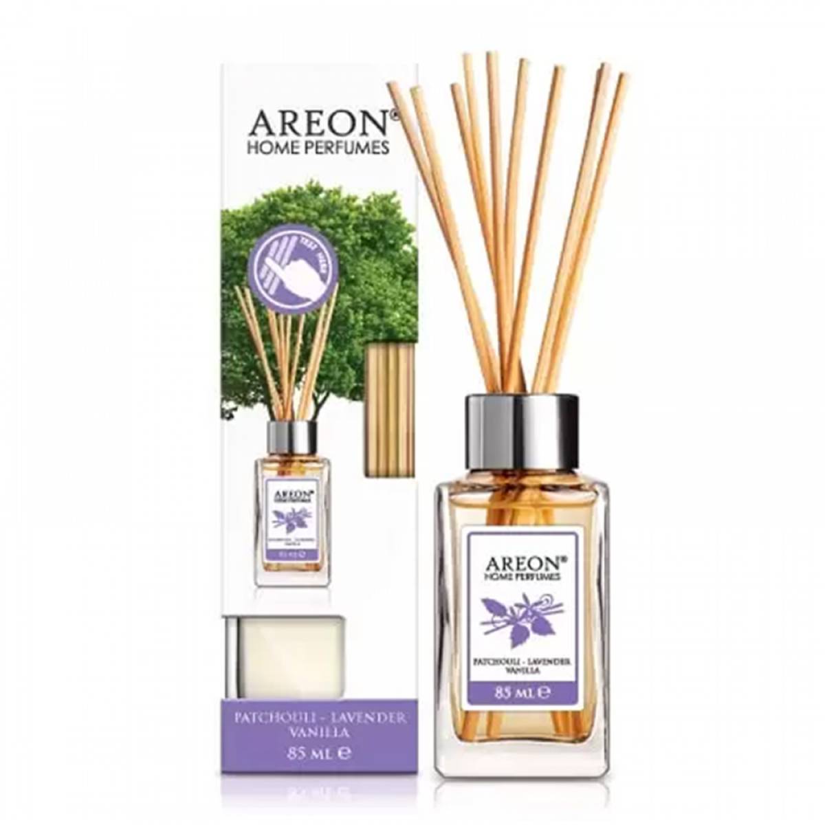 Аромадиффузор Areon Home Perfume Patchouli Lavender Vanilla 85мл 3800034960465 Areon