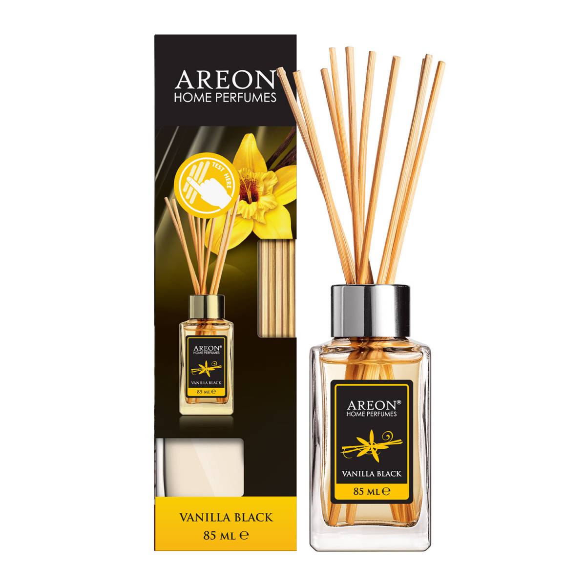 Аромадиффузор Areon Home Perfume Vanilla Black 85мл 3800034968065 Areon