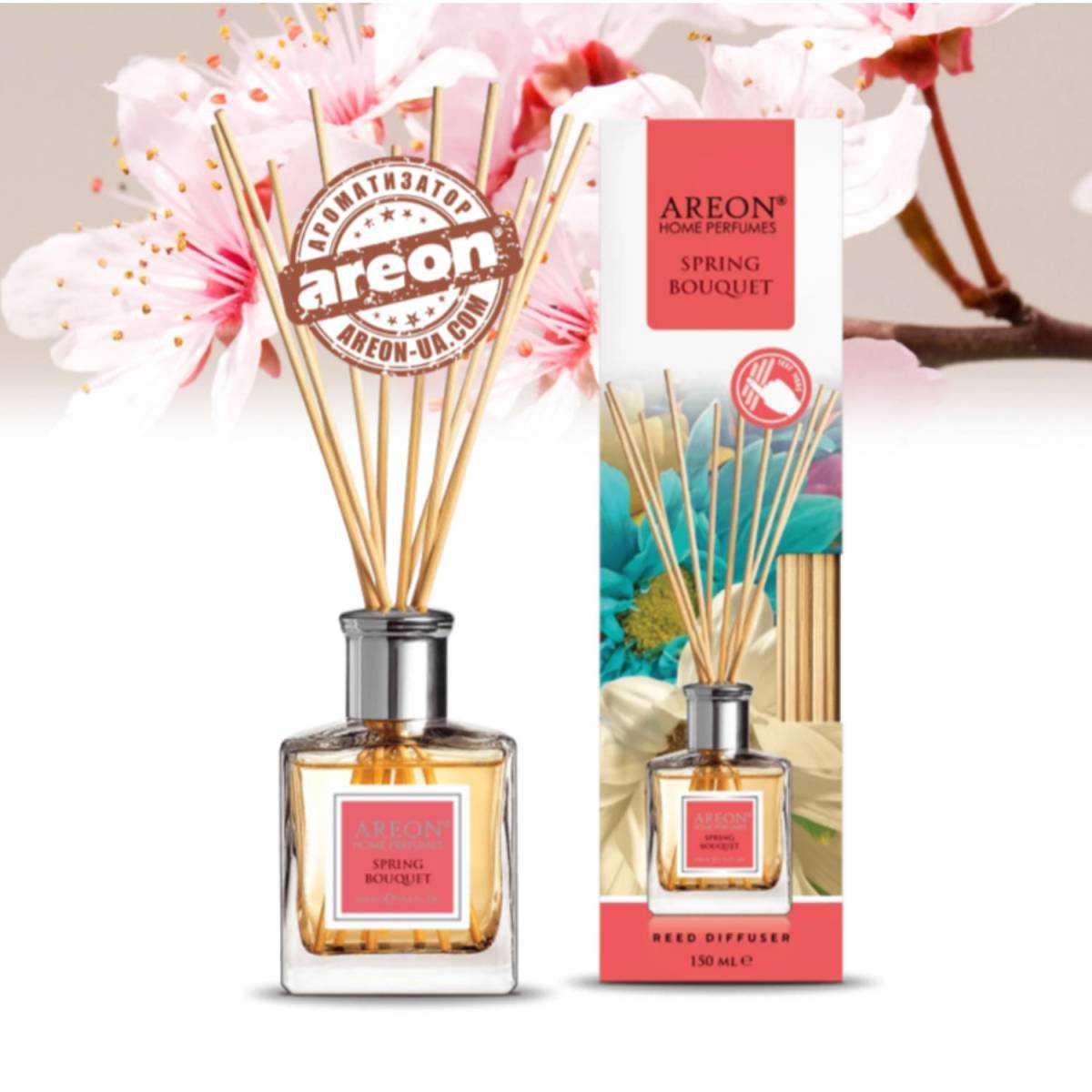 Аромадиффузор Areon Home Perfume Spring Bouquet 150мл 3800034960335 Areon