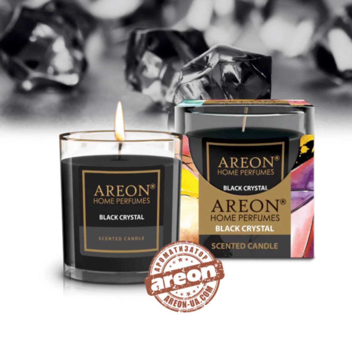Ароматична свічка Areon Black Crystal 120г 3800034979740 Areon