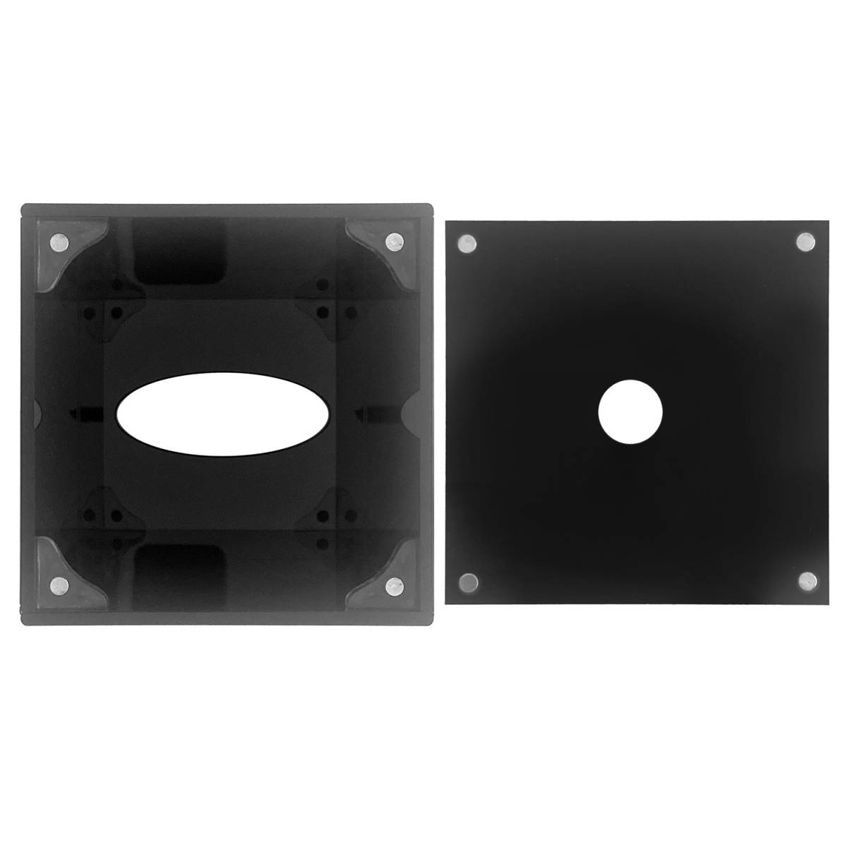 Держатель салфеток косметических, акрил AKL-004 HSG