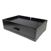 Поднос деревянный для кофеварки с выдвижным ящиком, черный L2 HSG