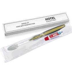 Зубний набір (щітка+паста 5 гр.) в п/е та картонній коробочці "HOTEL COLLECTION" HC-DK5 Gold HSG