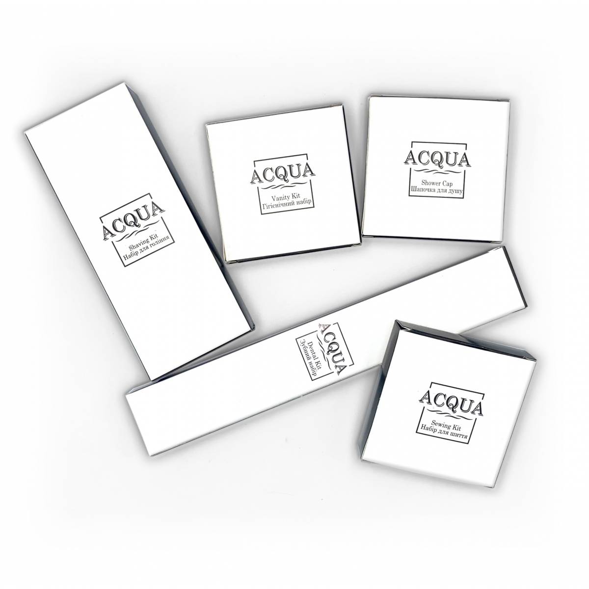 Зубний набір ACQUA в картонній коробочці Q-DK5 Gold HSG