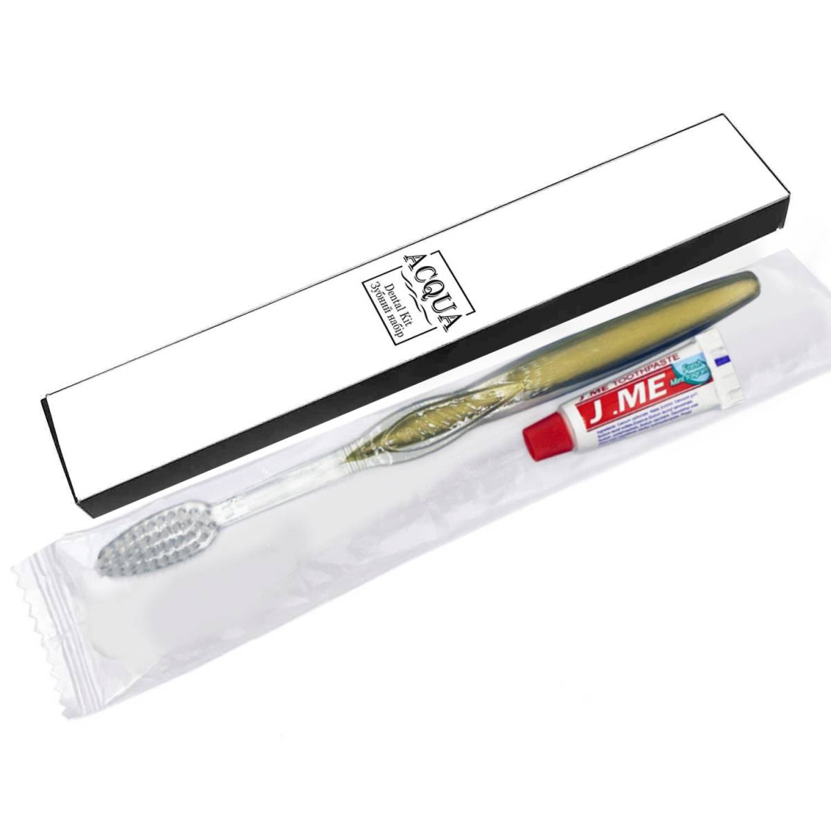 Зубной набор ACQUA в картонной коробочке Q-DK5 Gold HSG