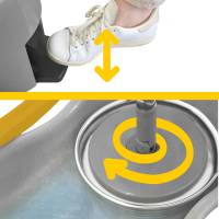 Комплект швабра + відро з віджимом Espresso360 Plus 10580 APEX - Fratelli Re SpA