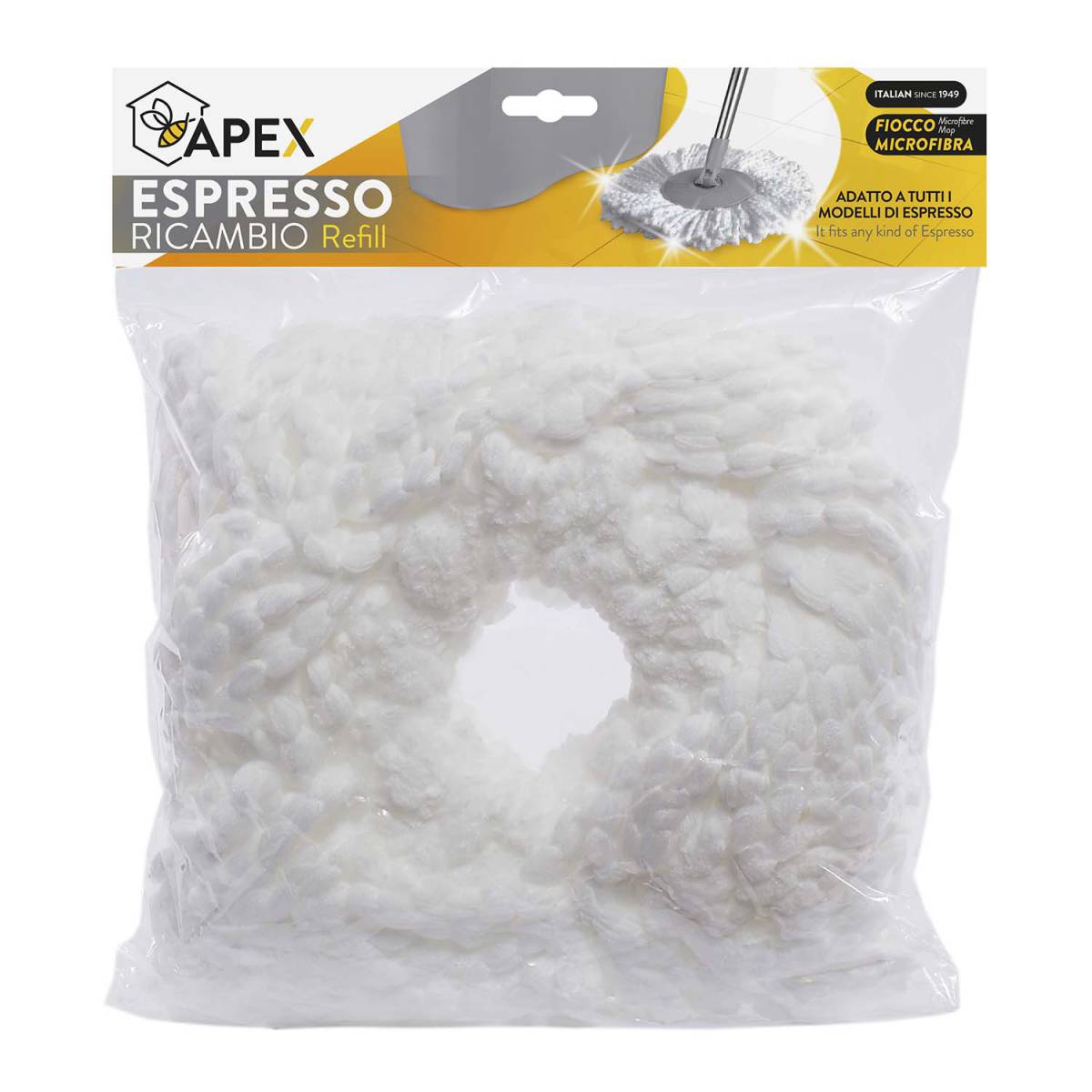 Комплект швабра + ведро с отжимом Espresso360 Plus 10580 APEX - Fratelli Re SpA