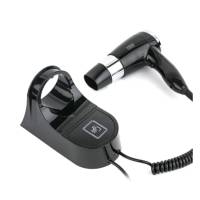 Фен настінний HSG D07-2 Black 1600 Вт, фен для готелів D07-2 Black HSG Фен настінний HSG D07-2 Black 1600 Вт, фен для готелів D07-2 Black HSG