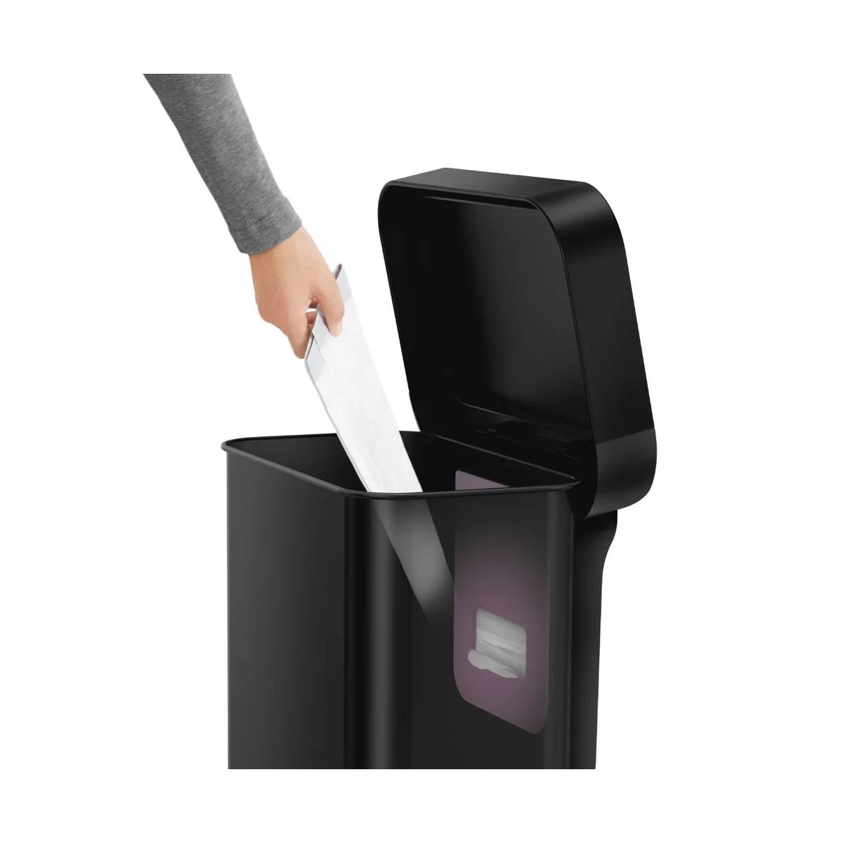 Урна з педаллю 45л з кишенею для мішків