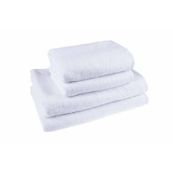 Махровий рушник білий 50х90 см Hotel Lux 500 гр/м2 для готелів TLH500.5090W HSG