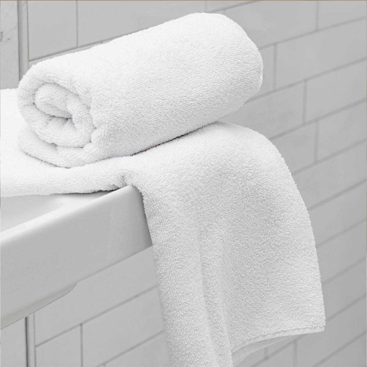 Махровий рушник 40х70 см Hotel Lux 450 гр/м2 для готелів TLH450.4070W HSG