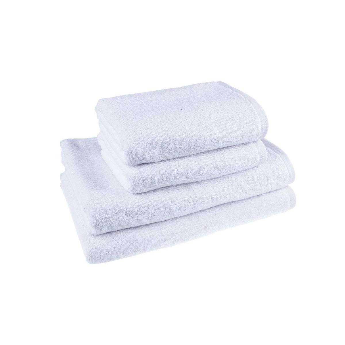 Махровое полотенце белое 70х140 см Hotel Lux 450 гр/м2 для гостиниц TLH450.70140W HSG