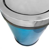 Відро для сміття 32 л, урна з поворотною кришкою з нержавіючої сталі - УЦІНКА