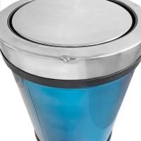 Відро для сміття 32 л, урна з поворотною кришкою з нержавіючої сталі - УЦІНКА