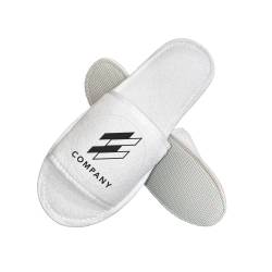 Тапочки махровые TF1E комбинированные с логотипом заказчика TF1E3 HSG