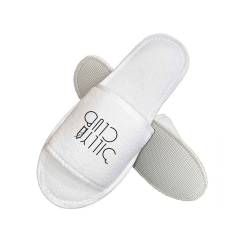 Тапочки махровые TF1E комбинированные с логотипом заказчика TF1E3 HSG 2