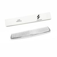 Расческа прозрачная 14 см, в картонной коробочке с логотипом LW-C14 HSG