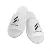 Тапочки махровые TF1E комбинированные с логотипом заказчика TF1E3 HSG