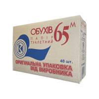 Туалетная бумага "Обухов 65" (Ящик 48 шт) 51281 Київський картонно-паперовий комбінат Туалетная бумага "Обухов 65" (Ящик 48 шт) 51281 Київський картонно-паперовий комбінат