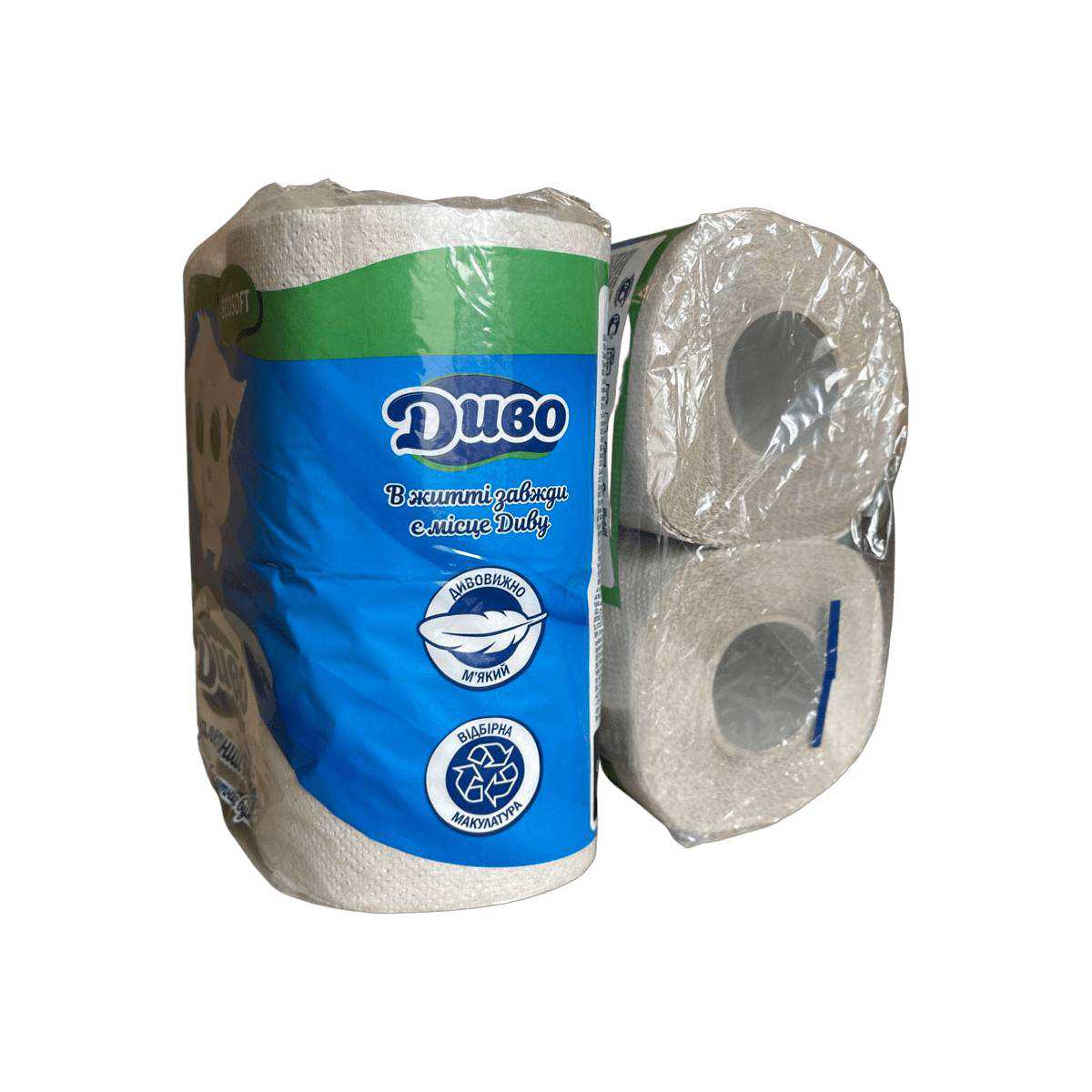 Туалетная бумага «Чудо» (Упаковка 4 шт) 51283 Київський картонно-паперовий комбінат