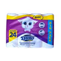 Папір туалетний «ДИВО BASIC» BIG PACK (Упаковка 24 шт) 51307 Київський картонно-паперовий комбінат