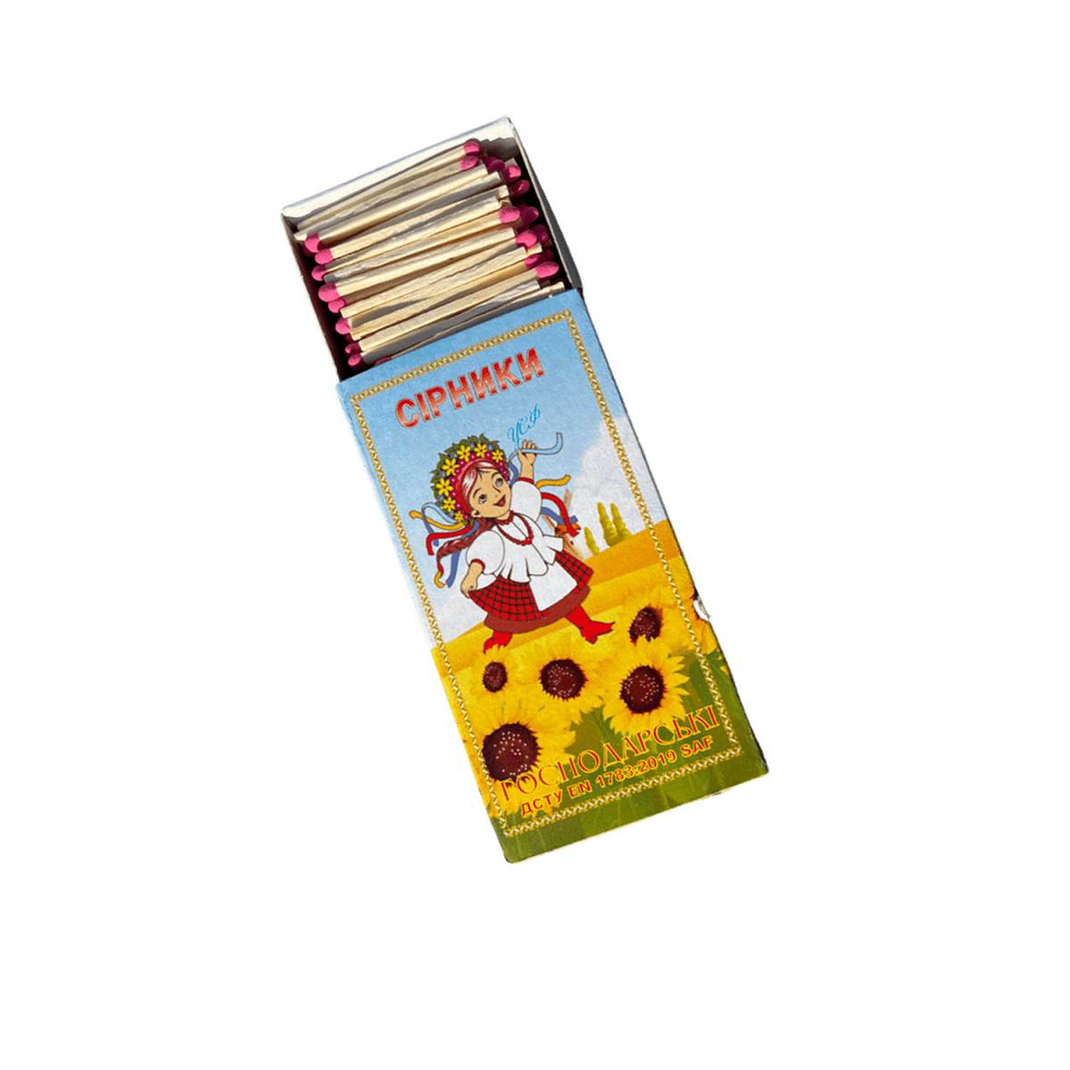 Сірники господарські МАЛІ (ящик 100 уп. / 500 шт. в упаковці ) 1624 Українаська сірникова фабрика