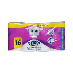 Туалетная бумага «ДИВО BASIC» BIG PACK (Упаковка 16 шт) 51306 Київський картонно-паперовий комбінат