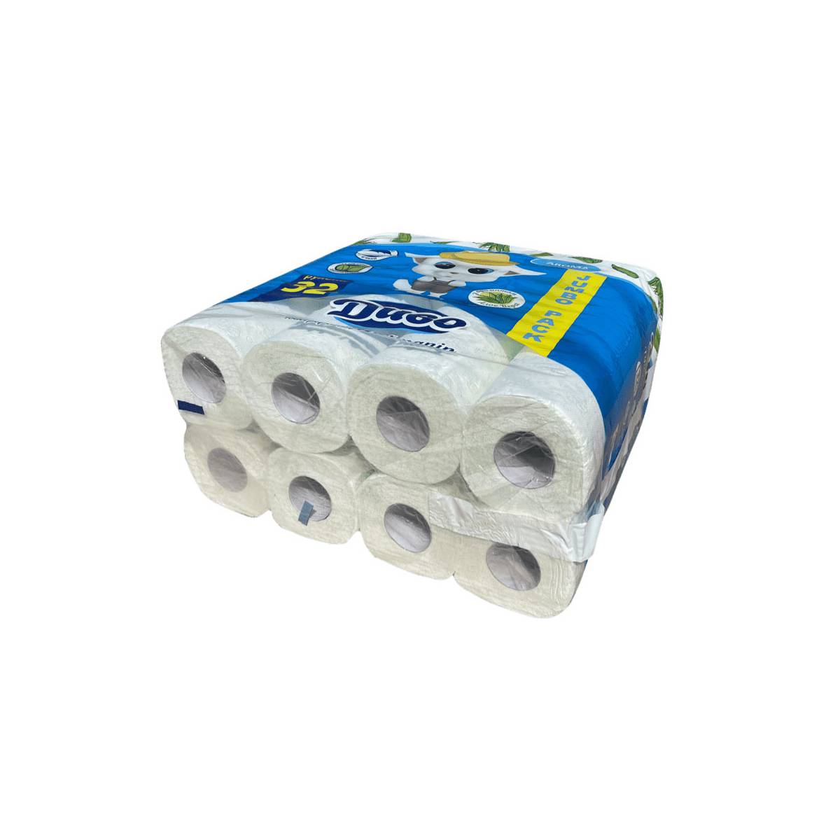 Туалетная бумага «ДИВО Арома» Белый с ароматом Алоэ Вера (Упаковка 32 шт) 51398 Київський картонно-паперовий комбінат
